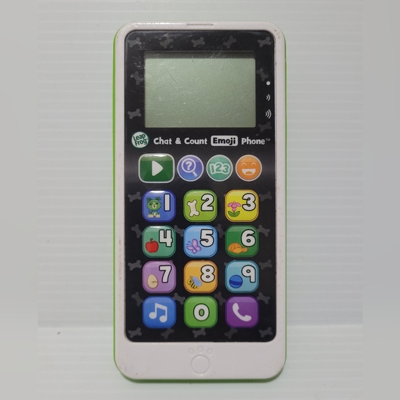 LeapFrog Chat and Count Emoji Phone, Green. - Picture 1 of 5